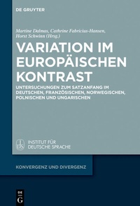 Abbildung von: Variation im europäischen Kontrast - De Gruyter