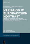 Cover: Variation im europ&auml;ischen Kontrast - De Gruyter