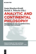 Cover: Analytic and Continental Philosophy - De Gruyter