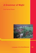 Cover: A Grammar of Majhi - LINCOM GmbH
