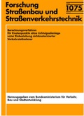 Cover: Berechnungsverfahren f&uuml;r Knotenpunkte ohne Lichtsignalanlage unter Einbeziehung nichtmotorisierter Verkehrsteilnehmer - Fachverlag NW in Carl Ed. Sch&uuml;nemann KG