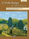 Cover: 12 Folk Songs for Solo Singers - Alfred Publishing Company Inc