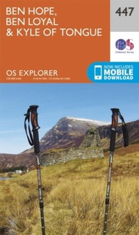 Abbildung von: Ben Hope, Ben Loyal and Kyle of Tongue - Ordnance Survey
