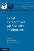 Cover: Legal Perspectives on Security Institutions - Cambridge University Press