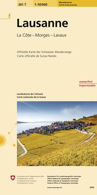 Abbildung von: 261T Lausanne Wanderkarte - swisstopo