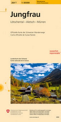 Abbildung von: 264T Jungfrau Wanderkarte - swisstopo
