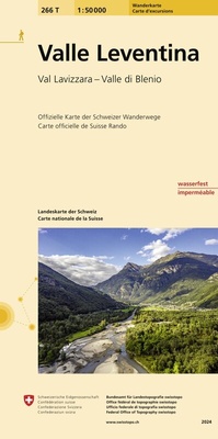 Abbildung von: 266T Valle Leventina Wanderkarte - swisstopo