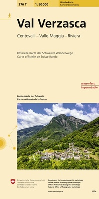 Abbildung von: 276T Val Verzasca Wanderkarte - swisstopo