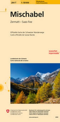 Abbildung von: 284T Mischabel Wanderkarte - swisstopo