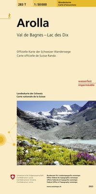 Abbildung von: 283T Arolla Wanderkarte - swisstopo