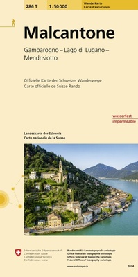 Abbildung von: 286T Malcantone Wanderkarte - swisstopo