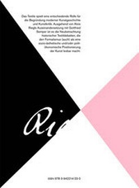 Enlarge image Cover: Textile Theorien der Moderne. - b-books