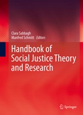 Cover: Handbook of Social Justice Theory and Research - Springer