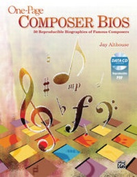 Enlarge image Cover: One-Page Composer Bios - Alfred Publishing Company Inc