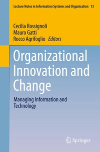 Enlarge image Cover: Organizational Innovation and Change - Springer