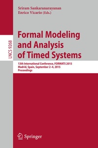 Enlarge image Cover: Formal Modeling and Analysis of Timed Systems - Springer