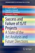 Cover: Success and Failure of IS/IT Projects - Springer