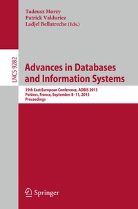 Enlarge image Cover: Advances in Databases and Information Systems - Springer