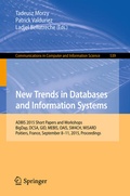 Cover: New Trends in Databases and Information Systems - Springer