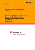 Cover: Conceptualizing Processes of Strategic Change. The Contribution of an Attention-Based View to Strategy Formulation - Aus der Reihe: e-fellows.net stipendiaten-wissen, Vol. 1512