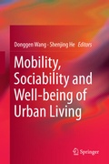 Cover: Mobility, Sociability and Well-being of Urban Living - Springer