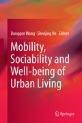 Cover: Mobility, Sociability and Well-being of Urban Living - Springer