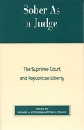 Cover: Sober as a Judge - Lexington Books