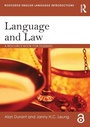 Cover: Language and Law - Routledge