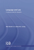 Cover: Language and Law - Routledge