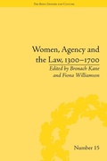 Cover: Women, Agency and the Law, 1300-1700 - Routledge