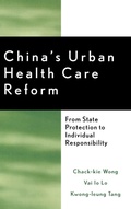 Cover: China's Urban Health Care Reform - Lexington Books