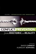 Cover: Conflict Prevention from Rhetoric to Reality - Lexington Books