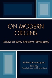Enlarge image Cover: On Modern Origins - Lexington Books