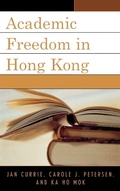 Cover: Academic Freedom in Hong Kong - Lexington Books