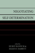 Cover: Negotiating Self-Determination - Lexington Books