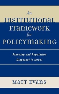 Enlarge image Cover: An Institutional Framework for Policymaking - Lexington Books