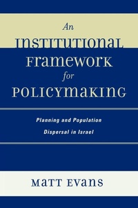 Enlarge image Cover: An Institutional Framework for Policymaking - Lexington Books