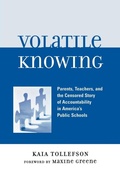 Cover: Volatile Knowing - Lexington Books
