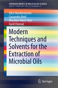 Cover: Modern Techniques and Solvents for the Extraction of Microbial Oils - Springer