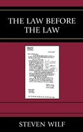 Cover: The Law Before the Law - Lexington Books