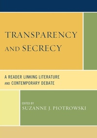 Enlarge image Cover: Transparency and Secrecy - Lexington Books