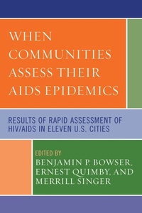 Enlarge image Cover: When Communities Assess their AIDS Epidemics - Lexington Books