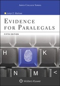 Abbildung von: Evidence for Paralegals - Aspen Publishers Inc.,U.S.
