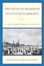 Cover: Two Boston Brahmins in Goethe's Germany - Lexington Books
