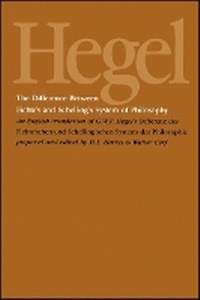 Enlarge image Cover: The Difference Between Fichte's and Schelling's System of Philosophy - State University of New York Press