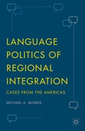 Cover: Language Politics of Regional Integration - Palgrave MacMillan