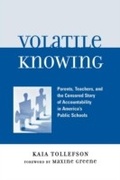 Cover: Volatile Knowing - Lexington Books