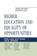 Cover: Higher Education and Equality of Opportunity - Lexington Books