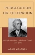 Cover: Persecution or Toleration - Lexington Books