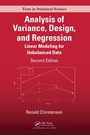 Cover: Analysis of Variance, Design, and Regression - Chapman & Hall/CRC